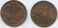 1 Heller G3952 - Austria KM#2800 XF-UNC Franz Joseph I.1848-1916 -