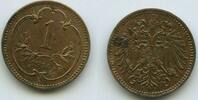 1 Heller G14973 - Österreich KM#2800 XF+ Franz Joseph I.1848-1916 -