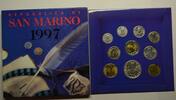 1000 Lire Silber GN111 San Marino Kursmünzensatz RAR KMS MS#57 Original mit -