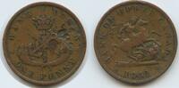 Penny T264 - Bank of Upper Canada One KM#Tn3 Bank Token RAR Kanada -