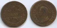 5 Baiocchi G1564 - Italian Papal States KM#1245 Pius VI. 1775-1799 Scarce -