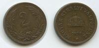 2 Filler H1064 - Ungarn KM#481 Franz Joseph I.1848-1916 Österreich -