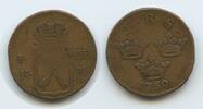 1 Öre 1750 KM G2037 - Schweden  KM#383.1 Frederik I. 1720-1751 Svergie Sweden