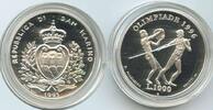 1000 Lire G1511 - San Marino PROOF PP KM#332 Olympia Silber -
