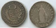 Peru Republic 2 Reales Silber H0945 - República Peruana -