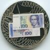100 Mark GY1212 - Medaille Banknote Abschied Europäische Währung + 1 Pfen. -