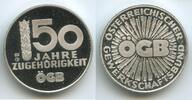 Silbermedaille M703 - ÖGB 50 Jahre Zugehörigkeit - Österr. Gewerkschaftsbund -