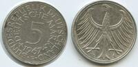 5 Mark S0049 - Germany KM#112.1 Silver Scarce Eagle Deutschland BRD -