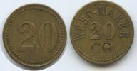 20 Pfennig GY975 - Alte Wert-Marke CG punziert Wertmarke -