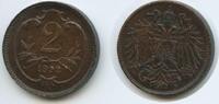 2 Heller G3986 - Österreich KM#2801 Erhaltung Franz Joseph I. 1848-1916 -