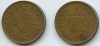 10 Cents G6596 - Hong Kong KM#25 George VI. British Colony -