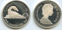 1 Dollar GS157 - Kanada KM#149 Railroad Eisenbahn Vancouver Proof Silber -