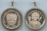Silbermedaille GX923 Jahre Uffing am Staffelsee 739-1989 Bayern Tassilo Dux -