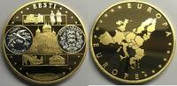 Medaille GY402 - Estland EUROPA Goldauflage Germany Estonia Eesti -