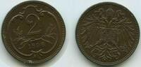 2 Heller G3995 - Österreich UNC Franz Joseph I. 1848-1916 Austria -