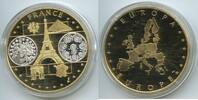 Medaille GY072 - France EUROPA Goldauflage Frankreich -