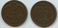 2 Heller G14932 - Österreich KM#2801 XF Franz Joseph I. 1848-1916 -