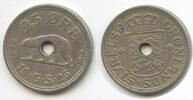 Grönland 25 Öre G2826 - RARER TYP Gelocht in New York Greenland -