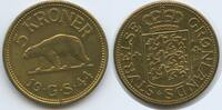 Grönland 5 Kroner G2851 - SEHR RAR Eisbär Christian X. 1912-1947 Greenland -