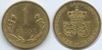 Grönland 1 Krone G2840 - Greenland Wappen Eisbär Ice bear -