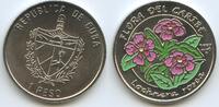 Kuba Cuba 1 Peso M#5902 - Lochnera Rosea - Farbmünze Blumen der Karibik - Flora del Caribe -