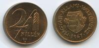 Ungarn 2 Filler offizielle Nachprägung G14777 - Hungary Proof Magyar Allami Valtopenz -
