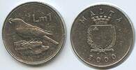 Malta 1 Lira G3167 - Merill bird (Drossel) -