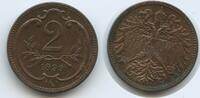 Österreich Kaiserreich 2 Heller G4160 - Franz Joseph I. 1848-1916 Austria -