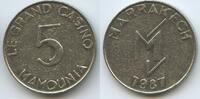 Marokko 5 Dirhams Jeton Token G0105 - Le Grand Casino La Mamounia Marrakech Morroco -