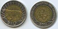 Uruguay 10 Pesos G12661 - Cougar Puma - Native fauna of Uruguay -