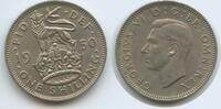 Großbritannien United Kingdom One Shilling (1 Shilling) G2169 - English crest George VI. 1936-1952 Great Britain -