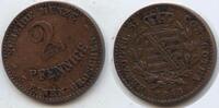 Sachsen Coburg Gotha 2 Pfennig 1868 B G14145 - Ernst II. 1844-1893 TTB