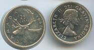Kanada 25 Cents H0780 - Karibu Renntier Elisabeth II. 1952-2022 Canada -
