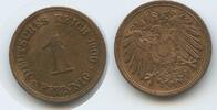 Deutsches Reich Kaiserreich 1 Pfennig G10422 - Germany Empire Wilhelm II. -