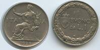 Italien Königreich 1 Lira G12467 - Vittorio Emanuele III. 1900-1946 RARES JAHR Italy Italia -