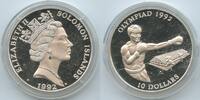 Salomon-Inseln 10 Dollars Silber G3042 - Olympiade 1992 Barcelona Boxer Solomon Islands -