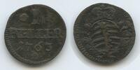 Sachsen-Hildburghausen 1 Heller 1763 G14323 - Ernst Friedrich III. Karl 1745-1780 TB-TTB