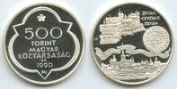 Ungarn Magyar Köztársaság 500 Forint Silber GS960 - King Matthias - Buda Civitas Regia Hungary -