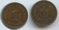 Deutsches Reich 1 Pfennig G9565 - Germany Empire Wilhelm II. -