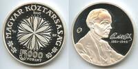 Ungarn Magyar Köztársaság 5000 Forint Silber M#3273 - 125th Anniversary of Birth - Béla Bartók Proof Hungary -