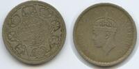 Indien Britisch One Rupee Silber H0627 - British India King George VI. 1936-1952 -