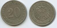 Deutsches Reich Kaiserreich 20 Pfennig G4638 - Empire Germany Wilhelm II. 1888-1918 -