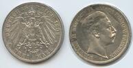 Deutsches Reich Kaiserreich Preussen 3 Mark Silber S0528 - Wilhelm II. 1888-1918 German States Prussia -