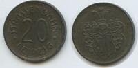 Deutsches Reich 20 Pfennig Notgeld Strassenbahnmarke G8988 - Leipzig Strassenbahn - Transit token Wertmarke -