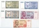 Bosnien und Herzegowina Srpska 5 Stück Banknoten Lot GB298 - 50, 100, 1000, 5000, 50000 Dinara - Geldscheine Bosnia and Herzegovina -