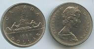 Kanada 1 Dollar 1968 G6457 - Indianer Pelzhändler Kanu Elizabeth II. 1952-2022 Canada Fast unzirkuiert