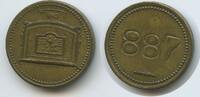 Deutsches Reich Kaiserreich Wertmarke Jeton Spielgeld Token M#6740 - Postkasten - 887 eingeschlagen -