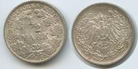 Deutsches Reich Kaiserreich ½ Mark Silber G10231 - Wilhelm II. 1888-1918 Germany Empire -