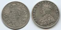 One Rupee Silber 1914 Indien Britisch M#6543 - British India King George V. 1910-1936 Sehr schön