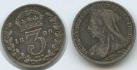 Großbritannien Great Britain United Kingdom 3 Pence (Three Pence) Silber M#6842 - Victoria 1837-1901 -
